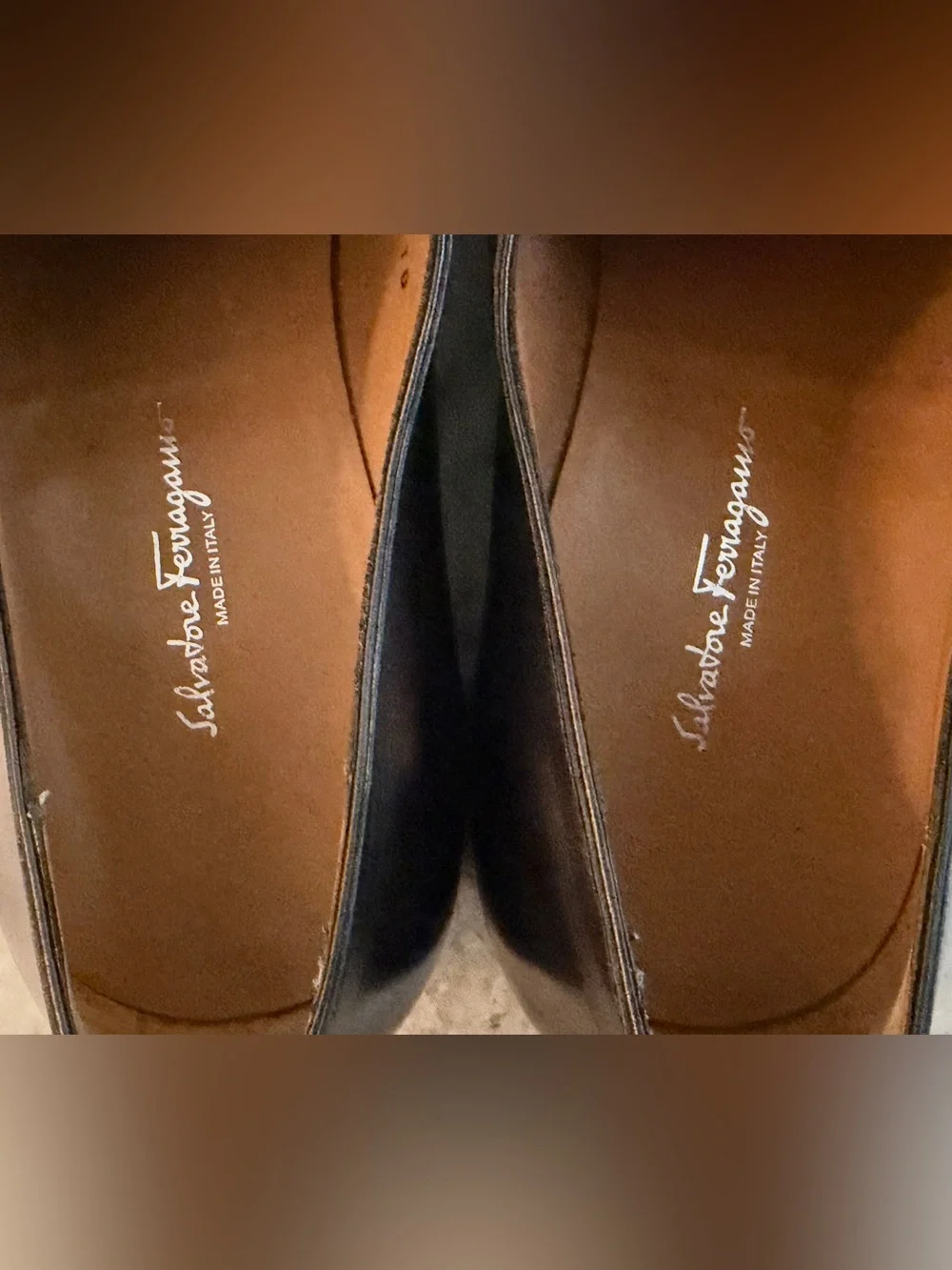 SALVATORE FERRAGAMO TRAMEZZA WHOLE CUT BLACK CALF LEATHER OXFORDS $1800 13 SHOES